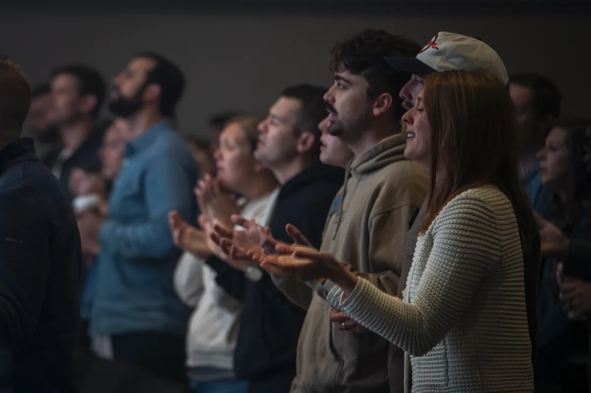 People worshiping together at a Collaborative gathering