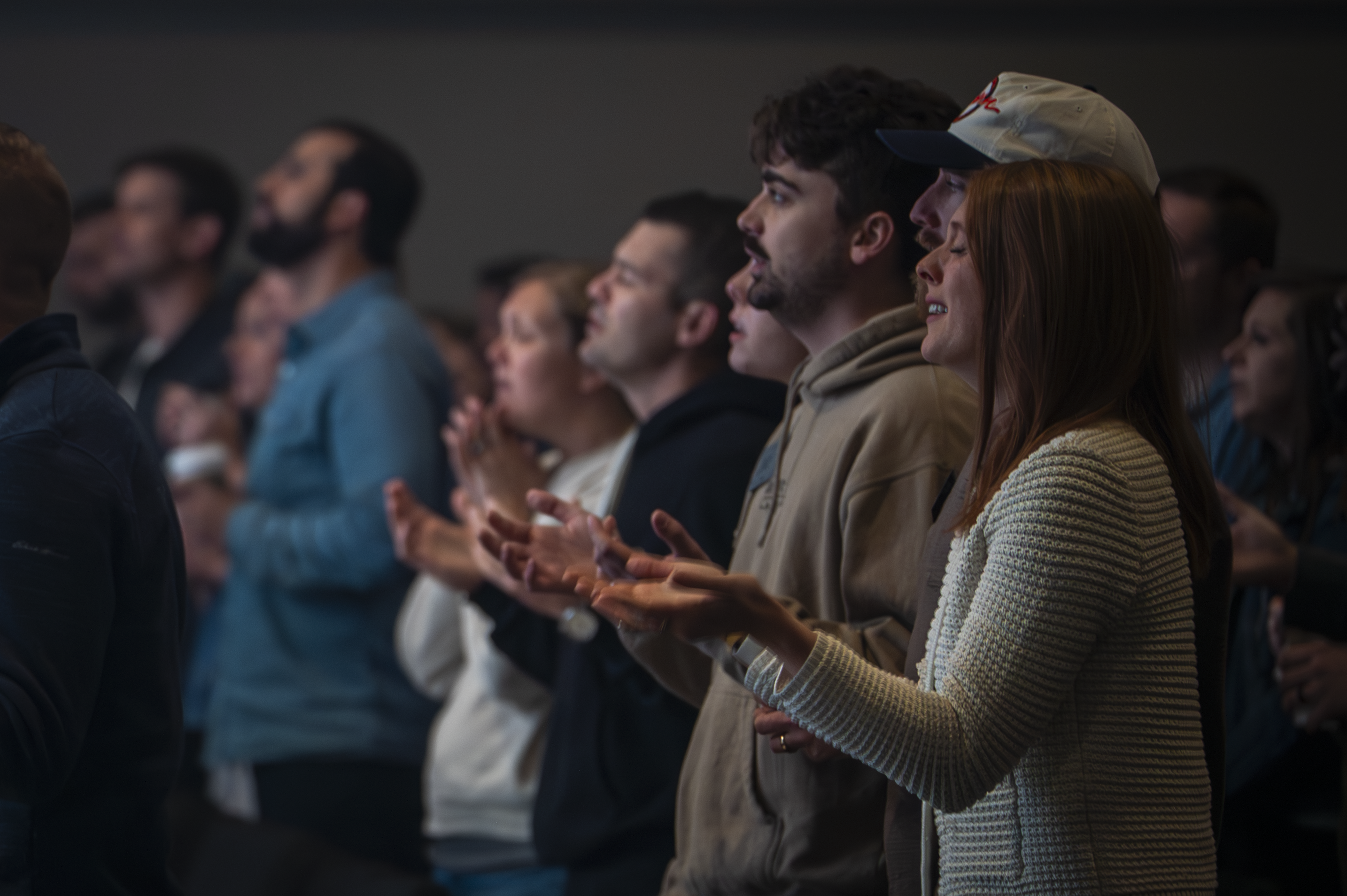 People worshiping together at a Collaborative gathering
